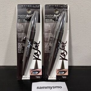 Maybelline Master Kajal Cream Kohl Eyeliner #530 MIDNIGHT BROWN x2